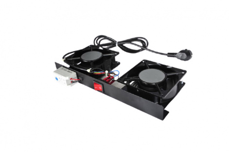 Вентиляторный модуль Datarex DR-451211, 2 вентилятора, 1.8м, Schuko