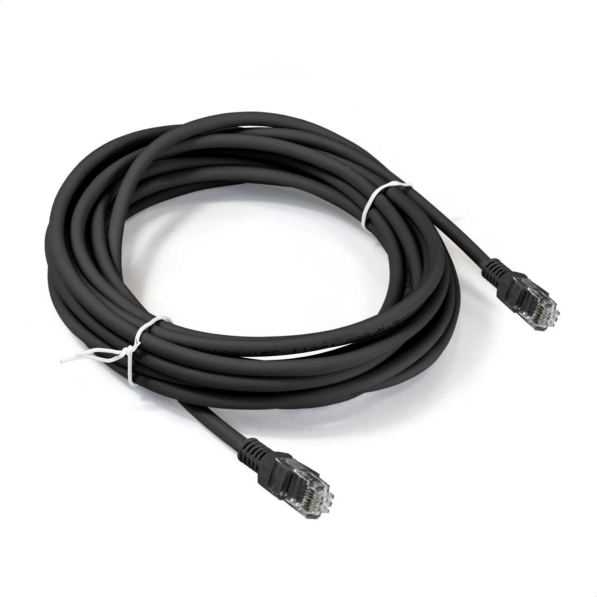 Патч-корд ExeGate EX300509RUS, UTP, Cat.5e, RJ45–RJ45, 5 м, черный