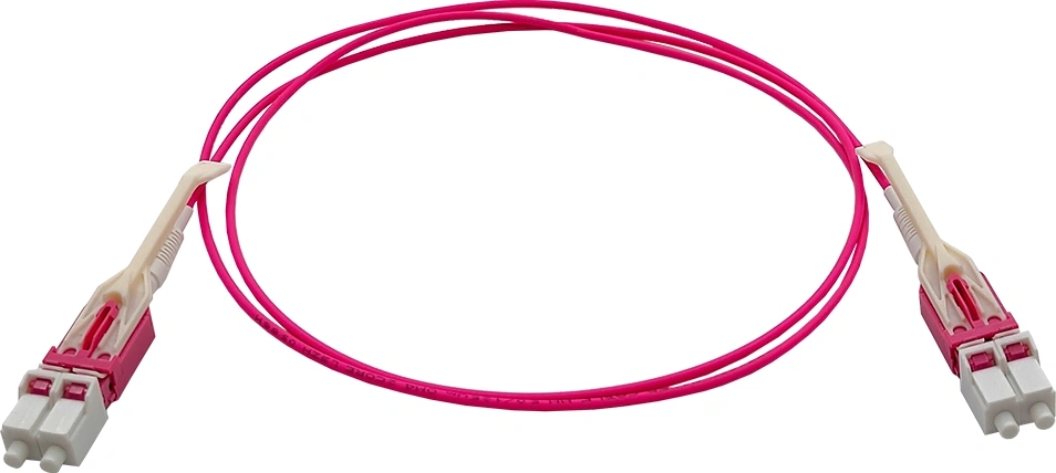 Патч-корд оптический LANMASTER LAN-2LC-2LC/OM4H-3.0, LC-LC, OM4, LSZH, 3 м