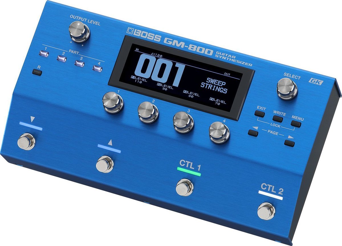 Синтезатор Boss GM-800, гитарный/басовый, напольный, 1200 тембров, MIDI, USB