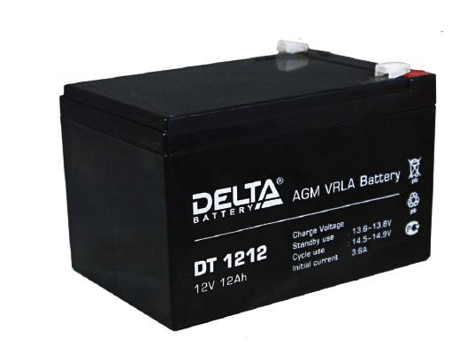 Аккумулятор DELTA DT 1212, 12 В, 12 А·ч, клеммы F2