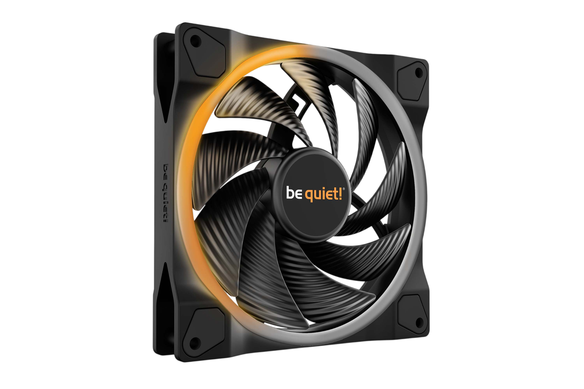 Вентилятор be quiet! Light Wings 140mm PWM high-speed, 140×140×25 мм, 2200 об/мин, ARGB