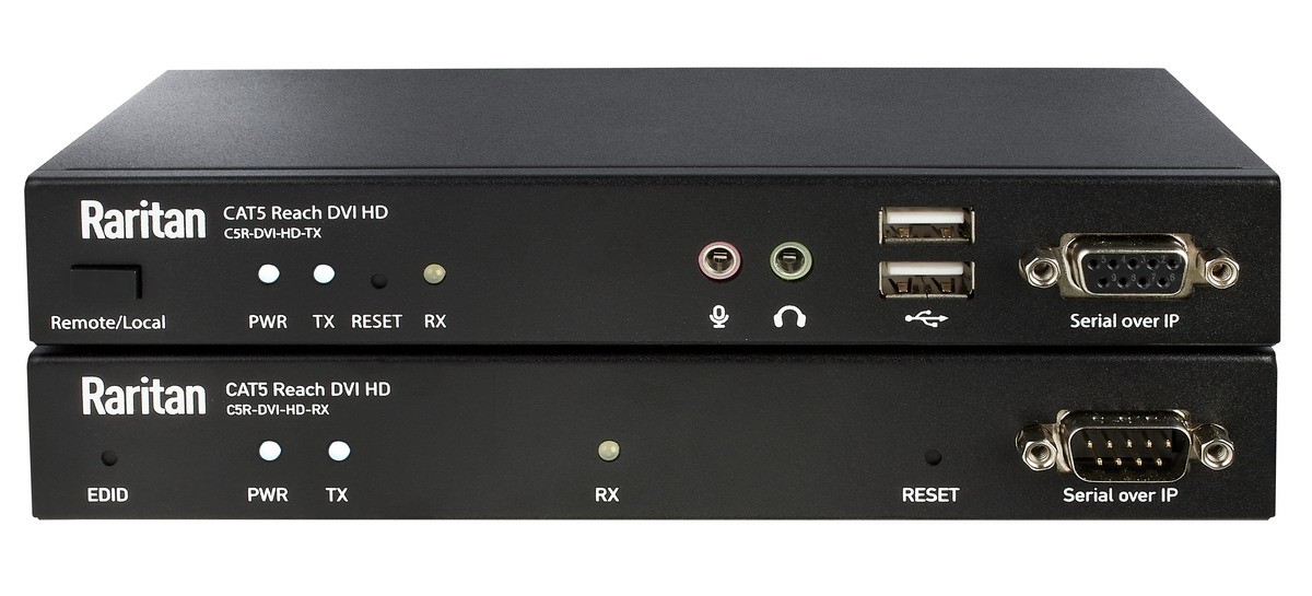 Удлинитель KVM-консоли RARITAN C5R-DVI-HD, DVI/USB/IR/Audio, 1 порт