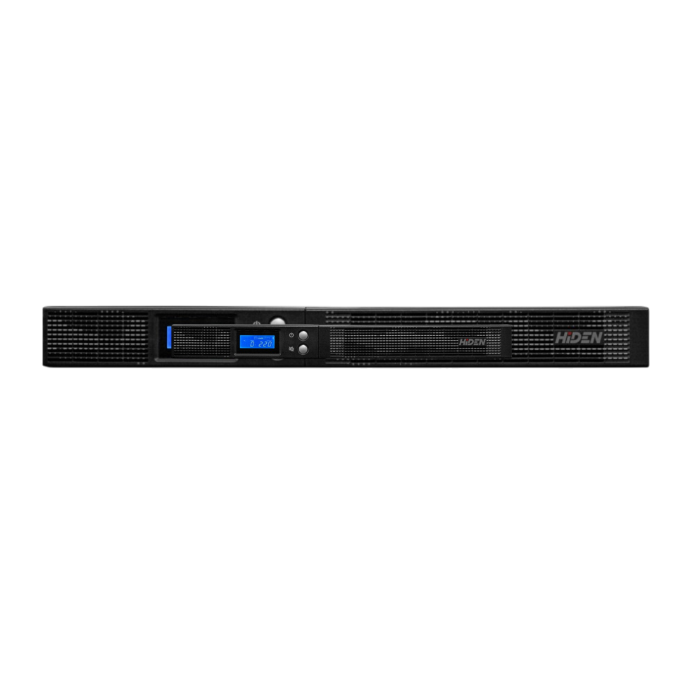 ИБП Hiden KLPS500RM-N, линейно-интерактивный, 500 ВА/450 Вт, Rack 1U, 4×IEC C13, LCD