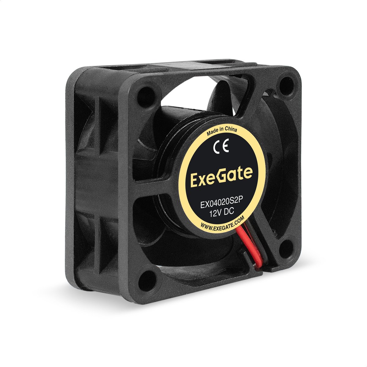 Вентилятор ExeGate EX04020S2P, 40×40×20 мм, 12 В, 6500 об/мин, 2-pin