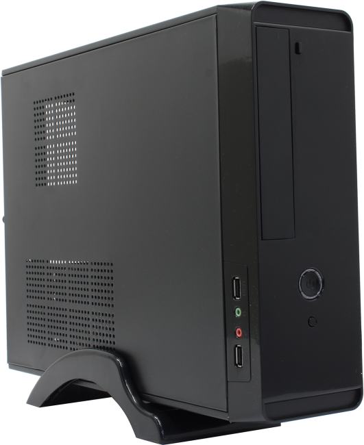 Корпус ПК ExeGate EX268699RUS, MiniITX/mATX, MI-209 Black