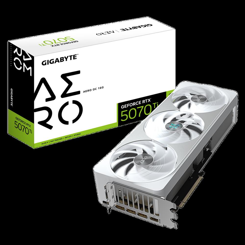 Видеокарта Gigabyte GV-N507TAERO OC-16GD, RTX 5070 Ti, 16GB GDDR7