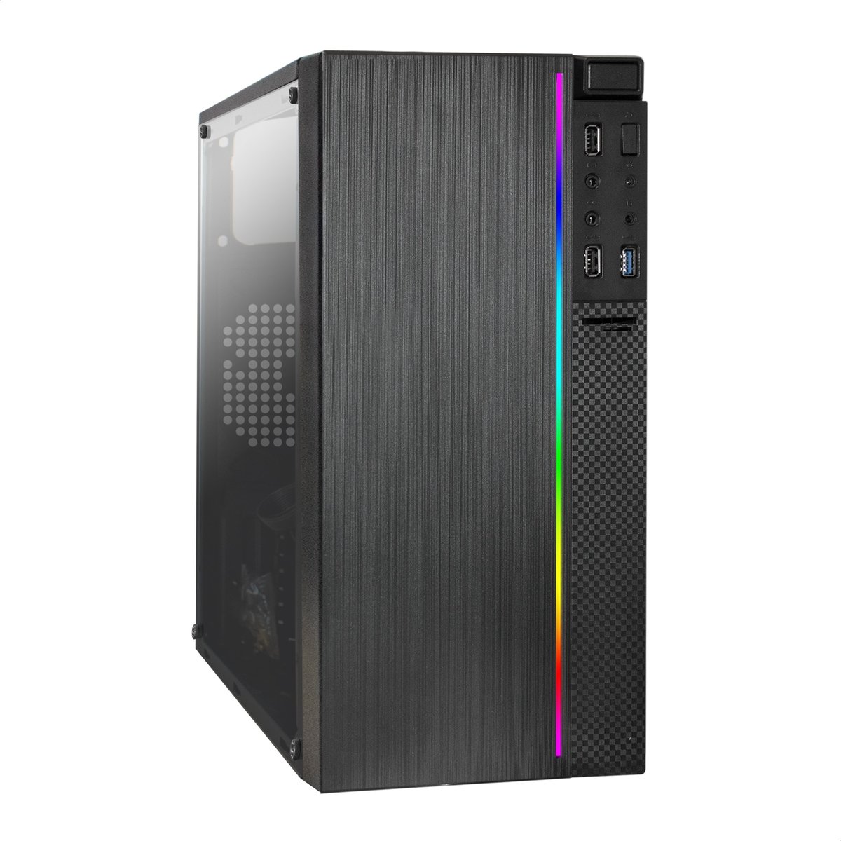 Корпус EXEGATE EX283749RUS, mATX, 500Вт, RGB
