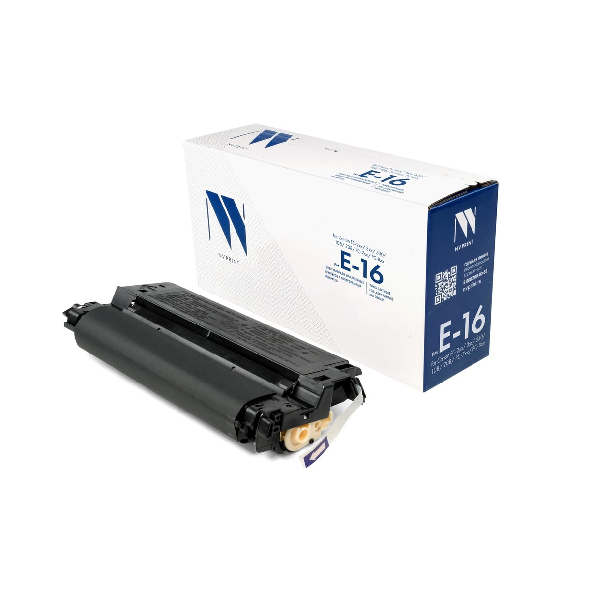 Тонер-картридж NV Print NV-E16, чёрный, 2000 страниц, для Canon