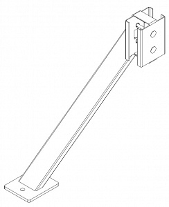 Упор PERCo MB-16.9, для стоек ограждения