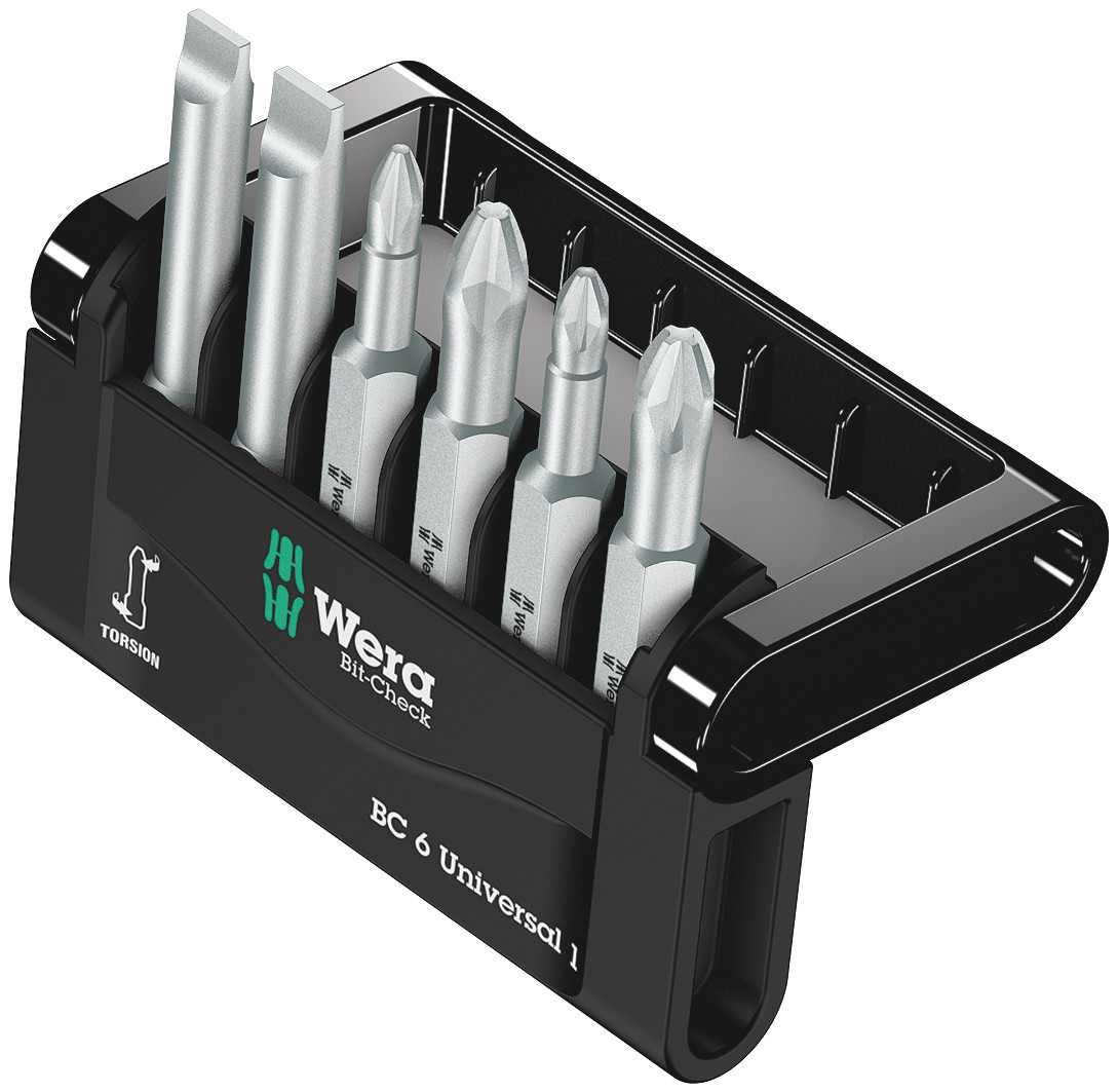 Набор отверток Wera we-056474, Bit-Check 6 Universal 1, 6 предметов