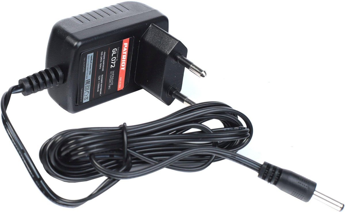 Зарядное устройство PATRIOT GL072 830201252, 7,2 В, Li-Ion, 1 ч