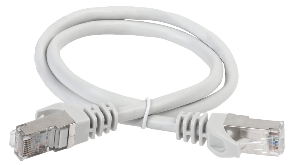 Патч-корд ITK PC01-C6ASL-15M, кат. 6А S/FTP LSZH, 15м, серый