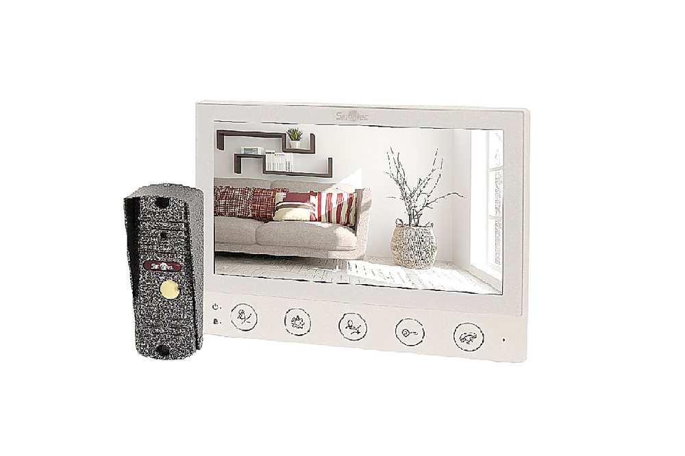 Комплект видеодомофона Smartec ST-MS607HS-WT, 7" AHD, 1080P, белый