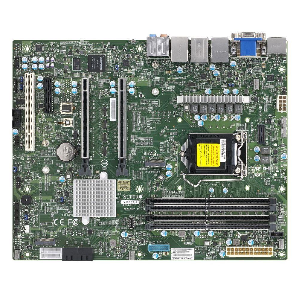 Материнская плата SuperMicro MBD-X12SCA-F-B, LGA1200, W480, 4×DDR4, ATX
