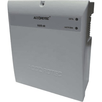 Источник питания ACCORDTEC ББП-60 исп. 1, 12 В, 6 А, 72 Вт