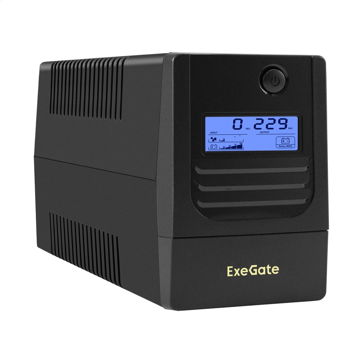 Exegate EX299501RUS ИБП ExeGate Smart LB-850.LCD.AVR.4C13.USB (850VA/510W, LCD, AVR, 4*C13, USB, батарея 12V 9Ah, Black)