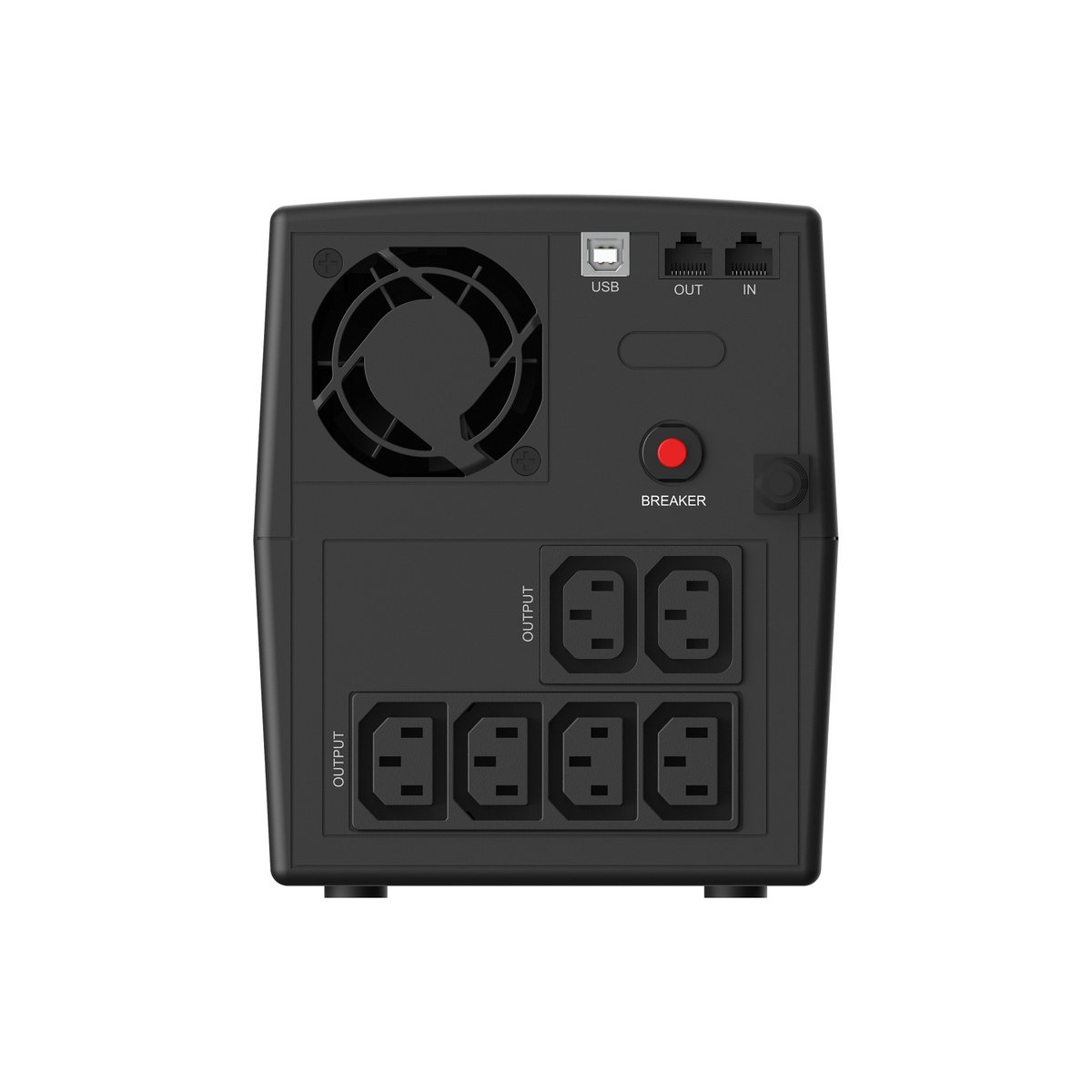 ИБП CBR QUANTUM QTM-1500T-6I-LCUC, Line Interactive, 1500 ВА / 900 Вт, 6×C13, USB