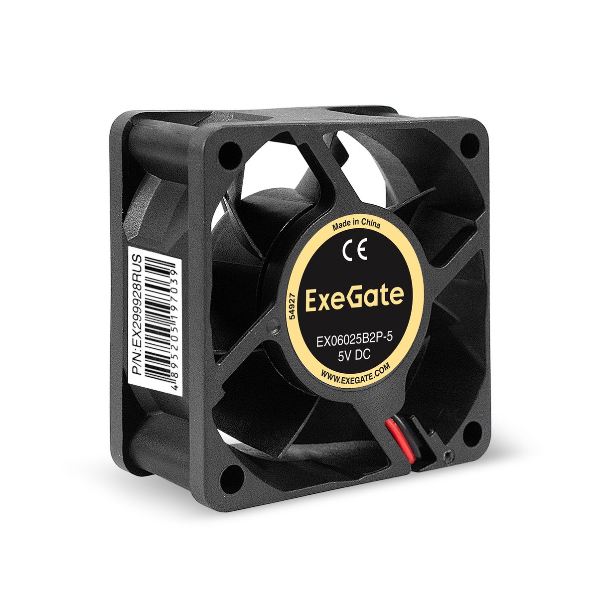 Вентилятор ExeGate EX299928RUS, 60×60×25 мм, 5В, 4000RPM