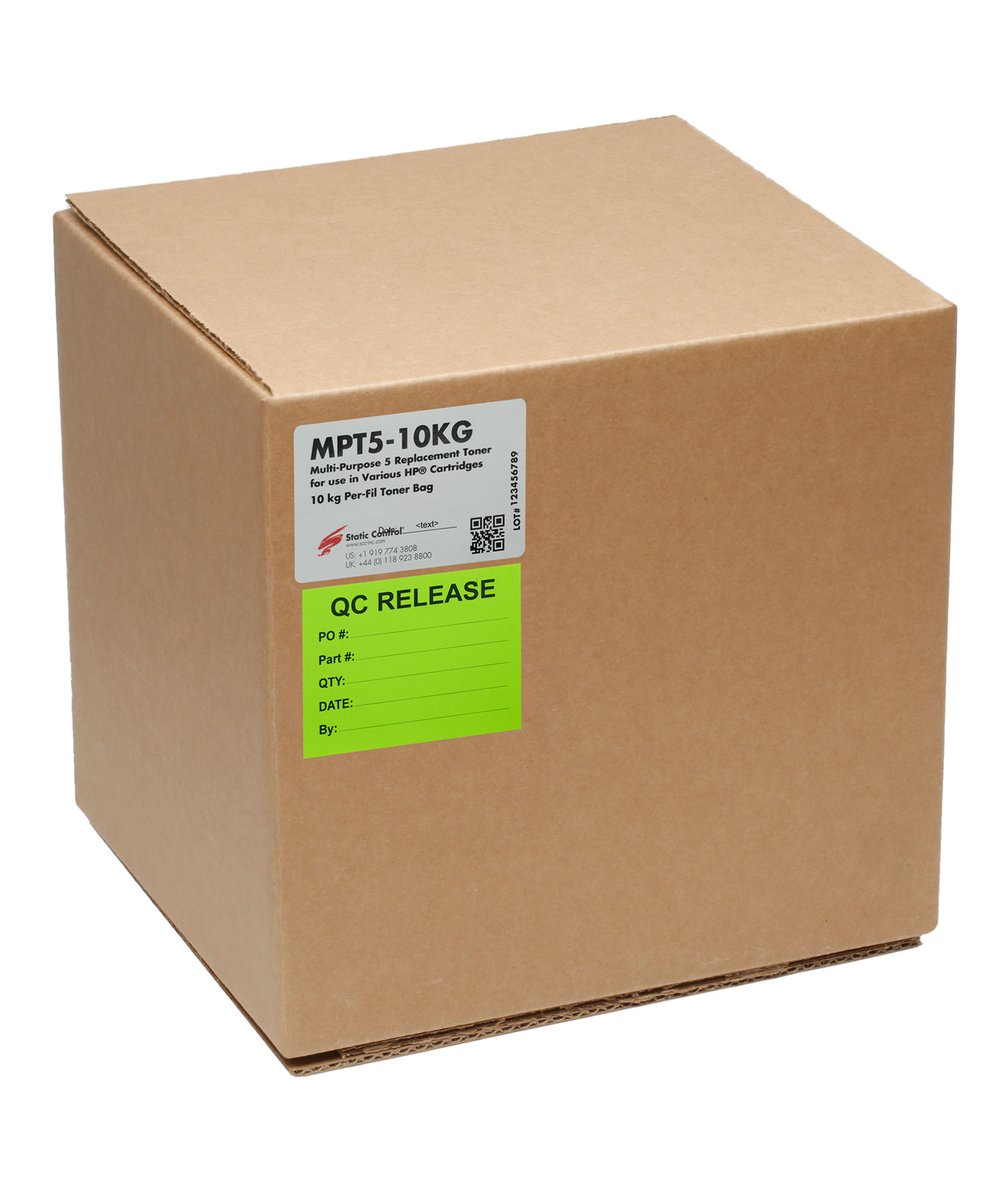 Тонер Static Control MPT5-10KG, чёрный, мешок 10 кг, универсальный