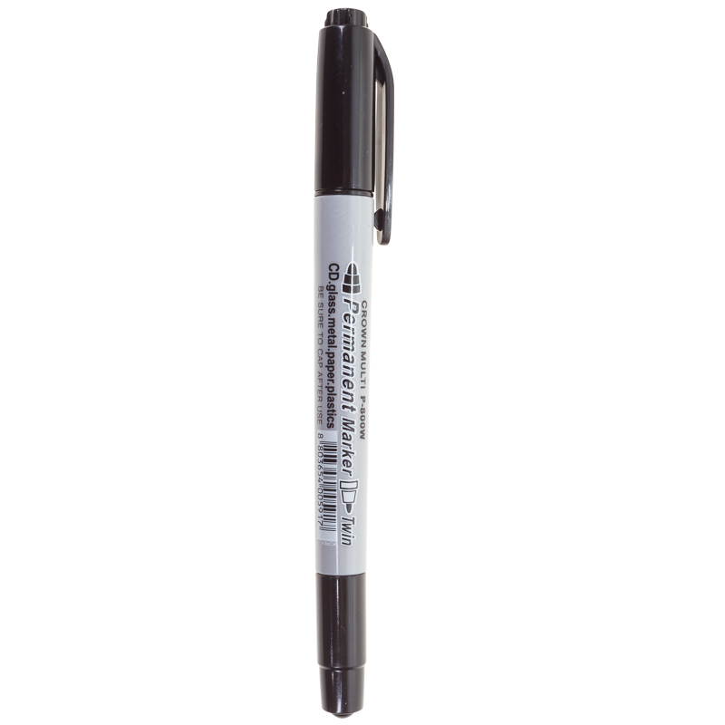 Маркер перманентный REXANT Crown Multi Marker Twin 08-8401, 2/1 мм, чёрный