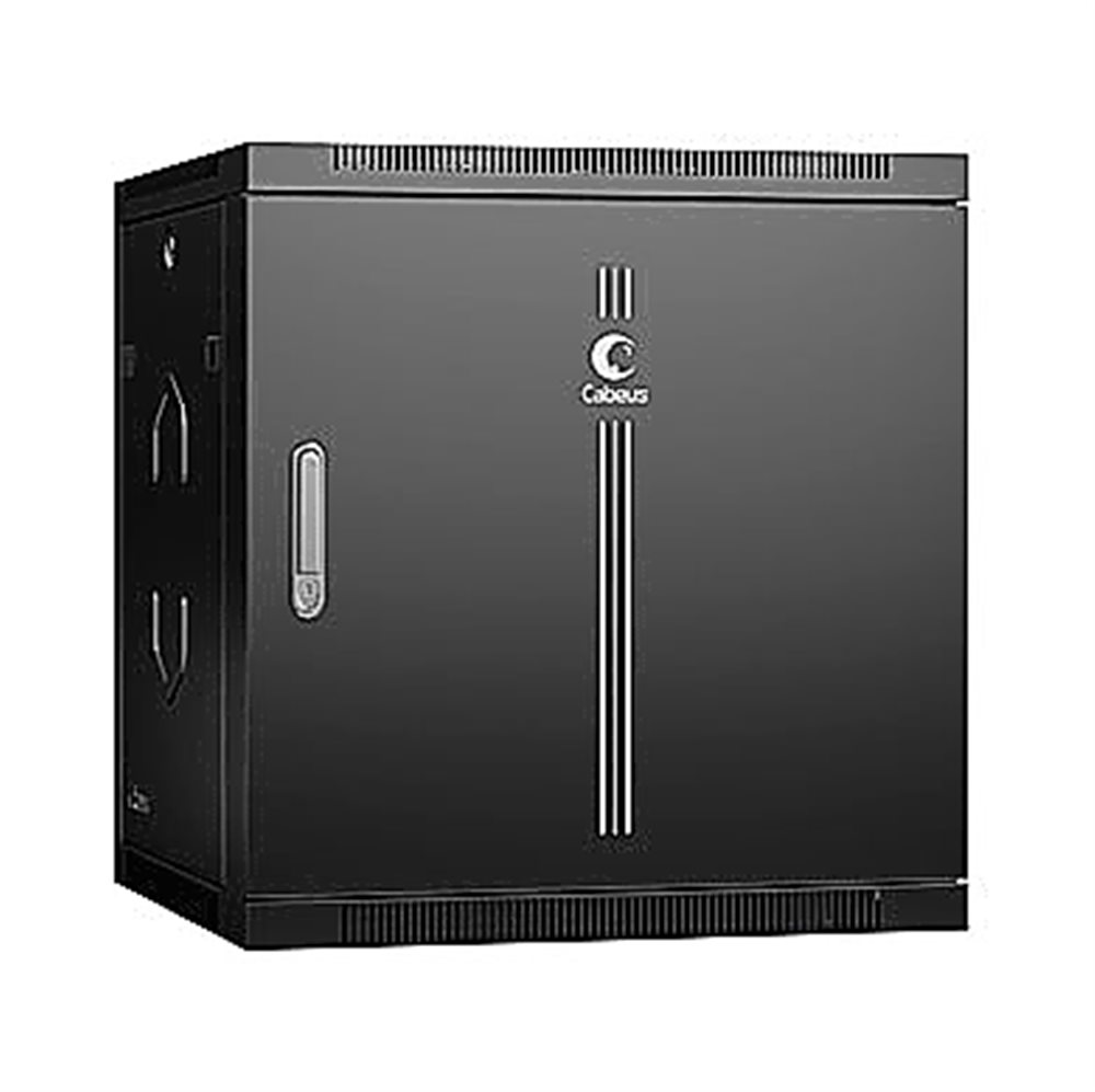 Шкаф телекоммуникационный Cabeus SH-05F-12U60/60m-R-BK, настенный, 12U, 600×600мм, металл