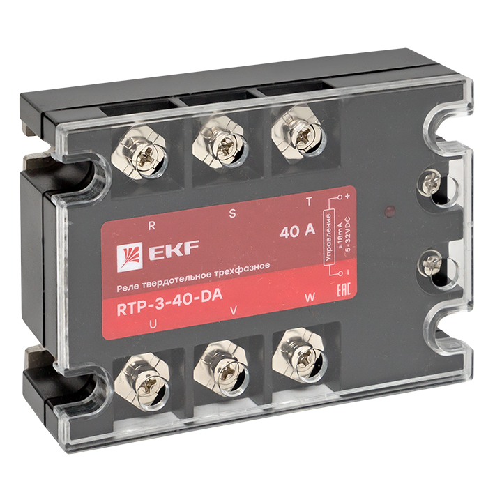 Реле твердотельное EKF rtp-3-40-da, трехфазное, PROxima