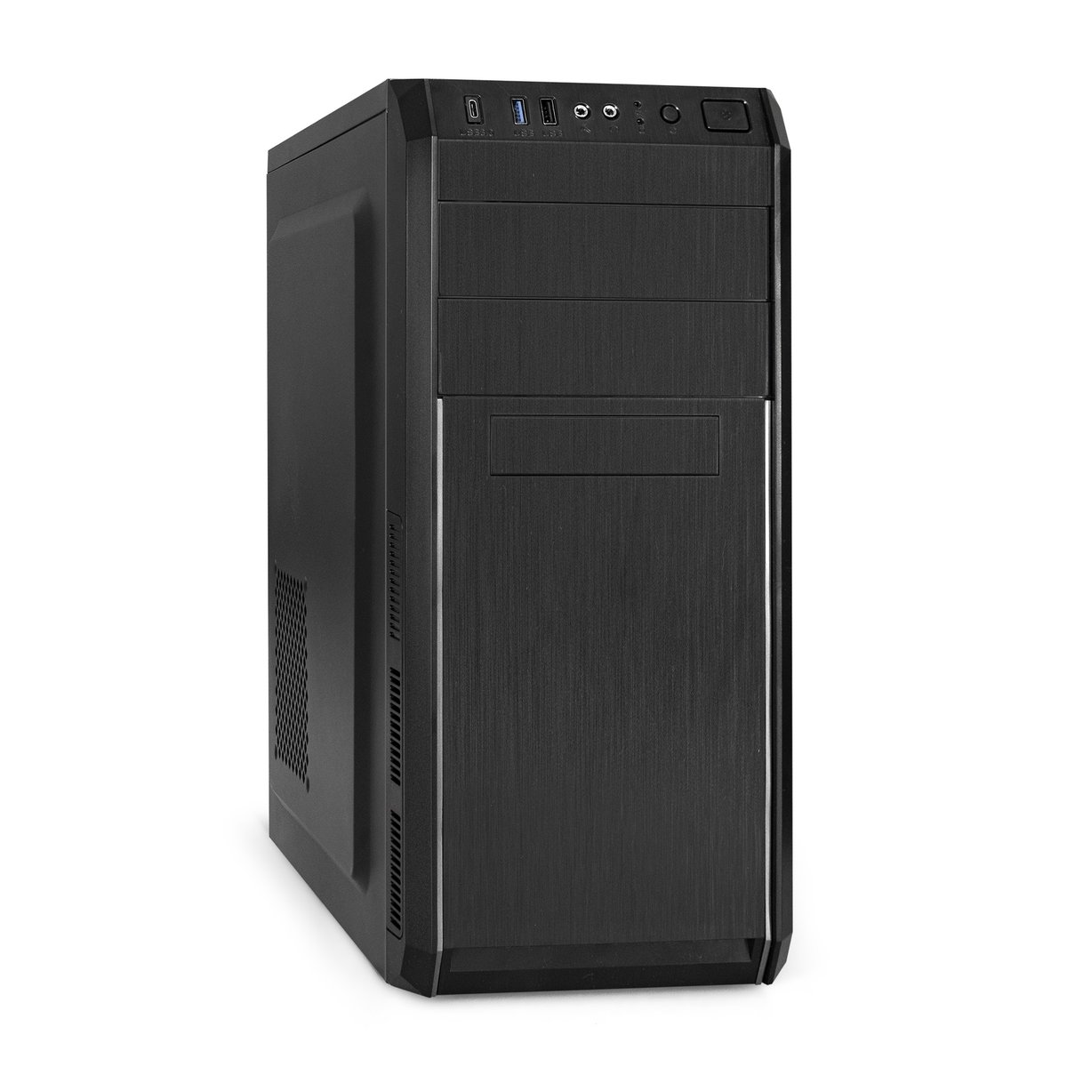 EX299367RUS Miditower ExeGate XP-334UC-UNS450 (ATX,БП UNS450 с  вент.  12см,1*USB+1*USB3.0+1*TypeC,аудио,черный)