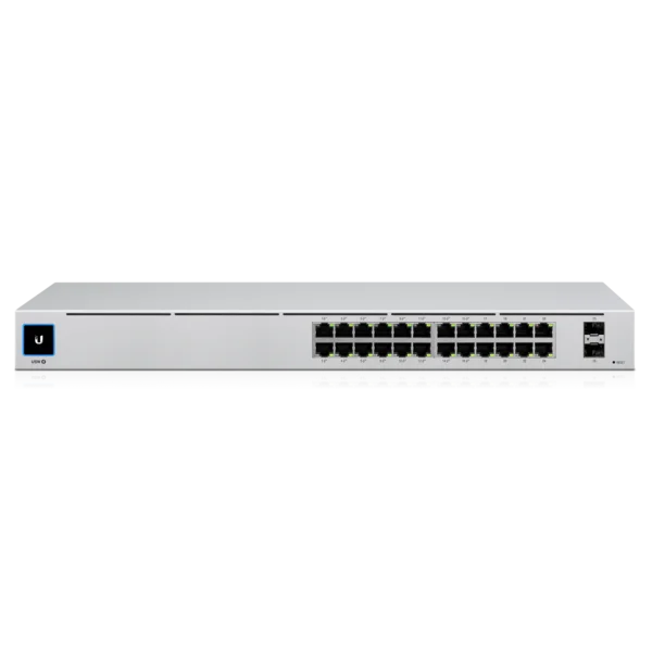 Коммутатор Ubiquiti UniFi Switch 24 PoE (USW-24-POE-EU), 24×1GbE, 16×PoE+ 95 Вт, 2×SFP, 1U