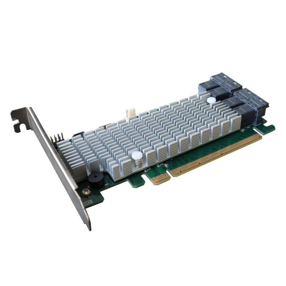 RAID-контроллер HighPoint SSD7120-111R1C, PCIe 3.0 x16, 4x SFF-8643, NVMe, RAID 0/1/10, LP