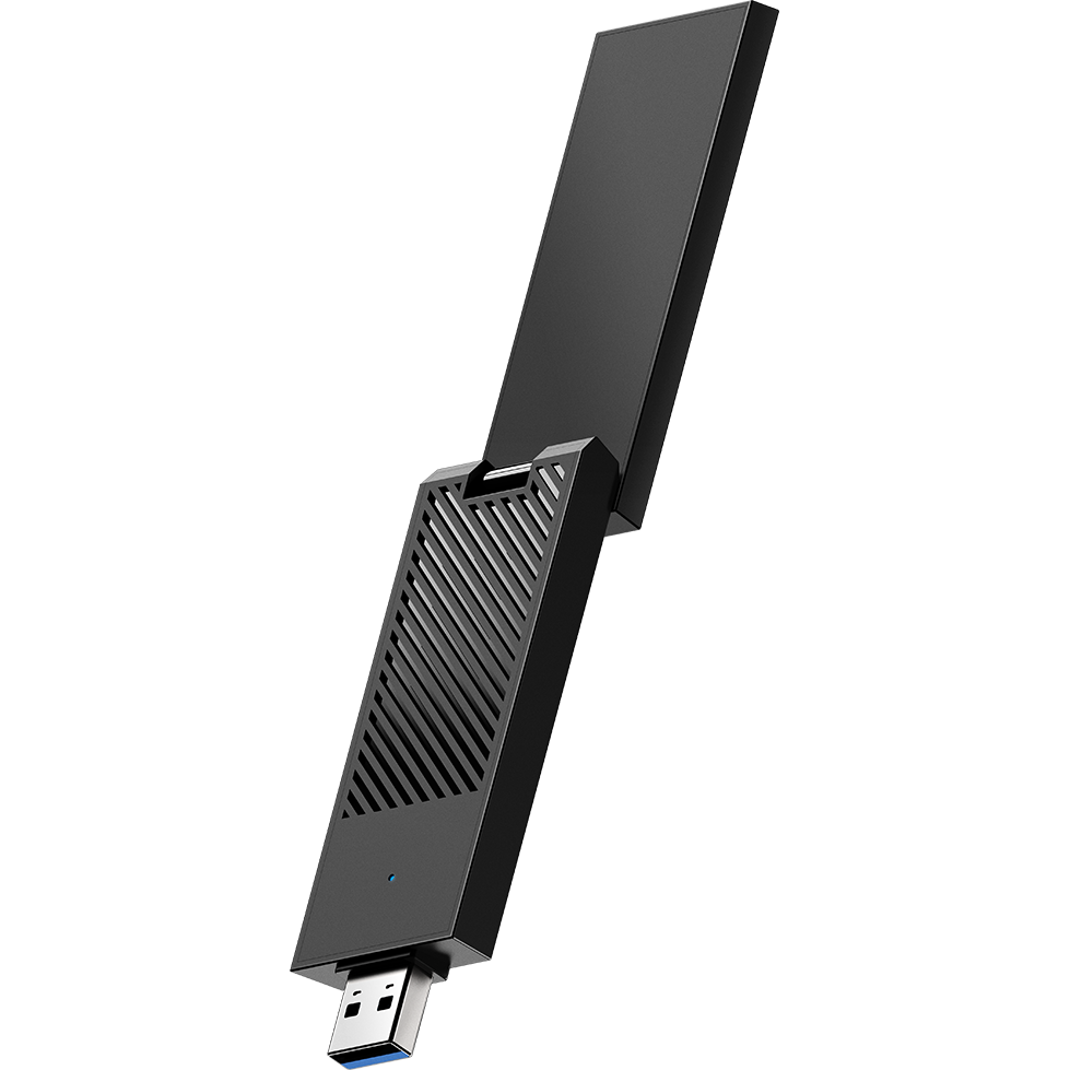 Адаптер Wi-Fi CUDY WU5400, AX5400 Tri-Band 6/6E, USB 3.0, 2x2, внешние антенны
