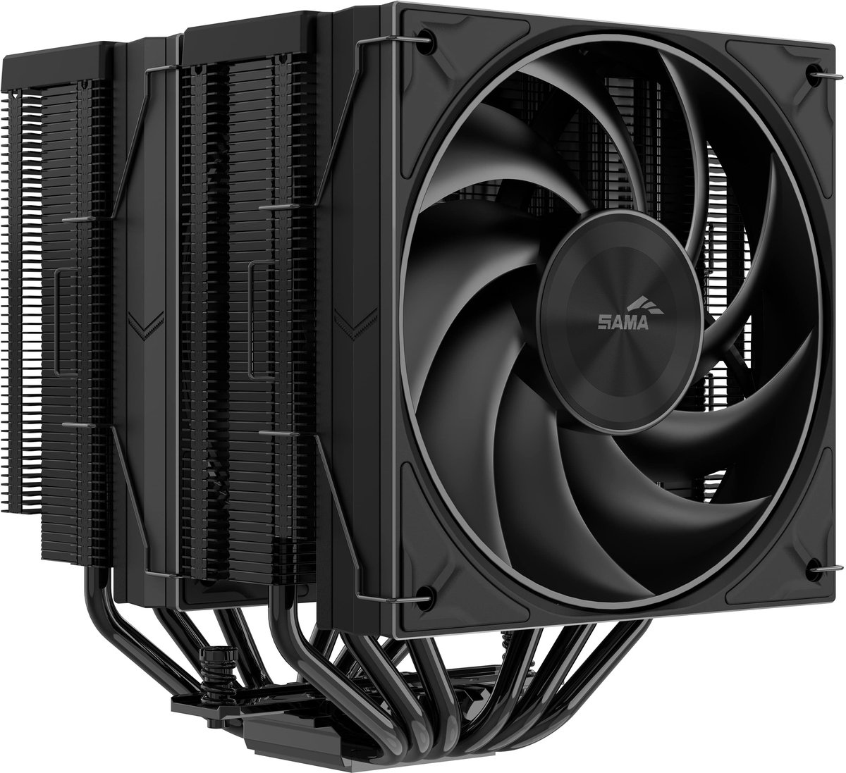 Кулер SAMA A60B для процессора, башенный, 2×120 мм, 6 тепловых трубок, 265 Вт, LGA1851/1700/1200/115X, AM5/AM4
