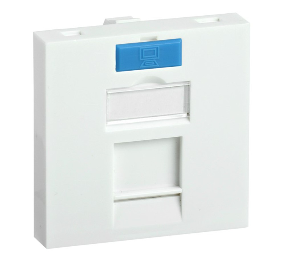 Вставка ITK CS6-12M, 45×45 мм, 1 модуль Keystone Jack, с маркером