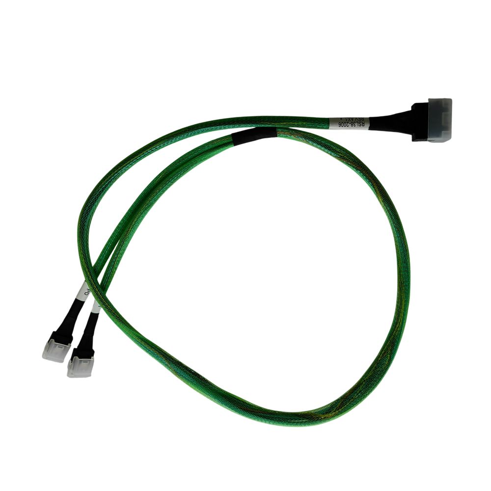 Кабель Amphenol RSL38-2006, Mini-SAS HD x8 (SFF8643) — 2× Slimline SAS x4 (SFF8654), 1 м, 12 Гбит/с