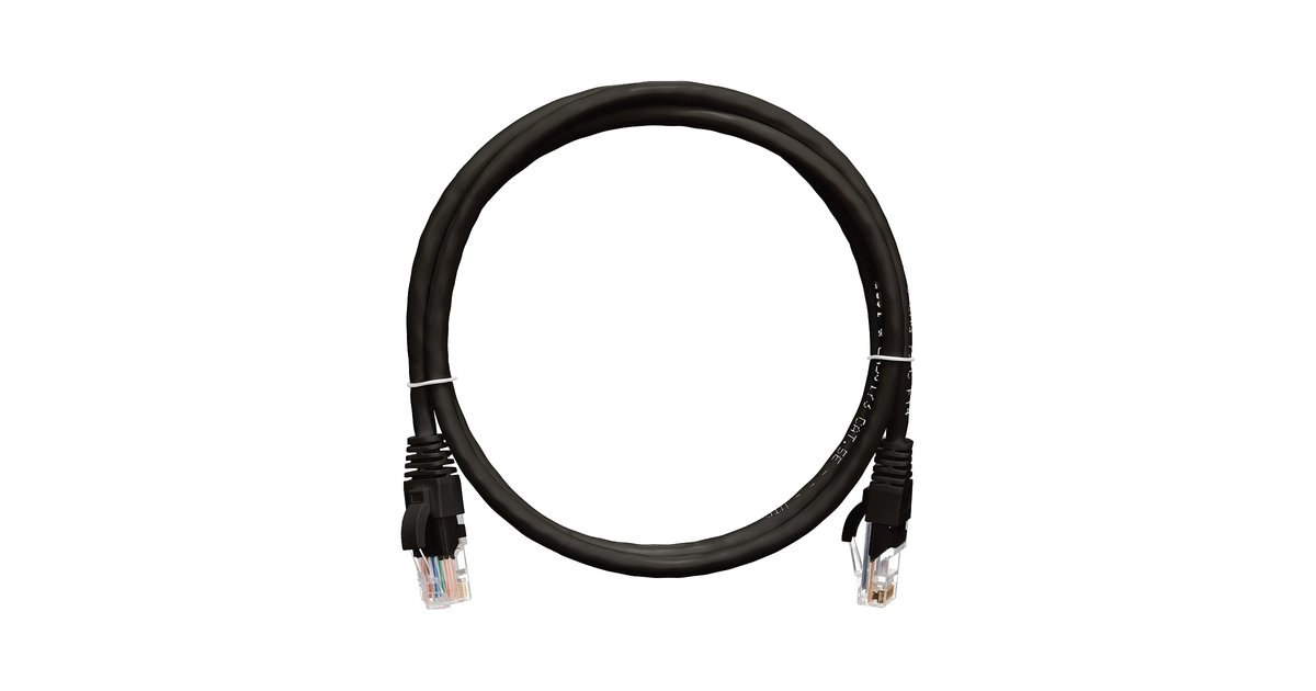 Патч-корд NIKOMAX NMC-PC4UD55B-030-C-BK, Cat.5e, U/UTP, 3м, черный
