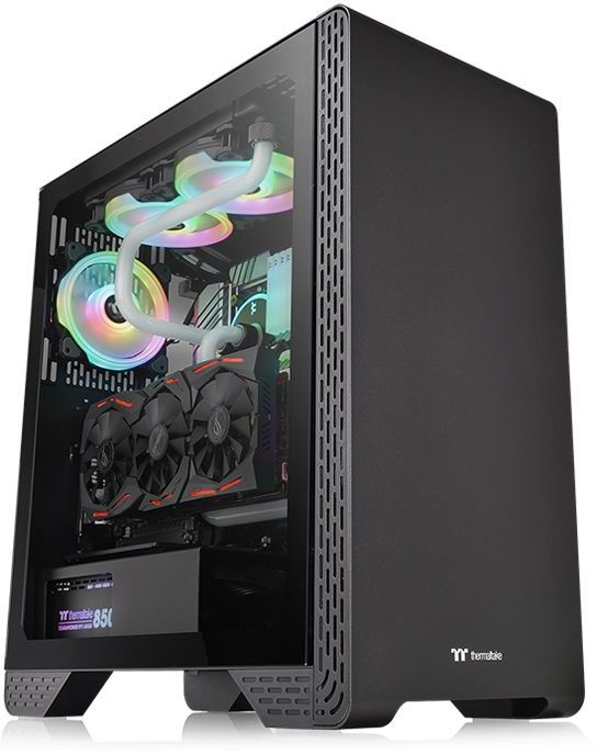 Корпус ПК Thermaltake CA-1P5-00M1WN-00, S300 TG, Midi Tower, ATX, черный