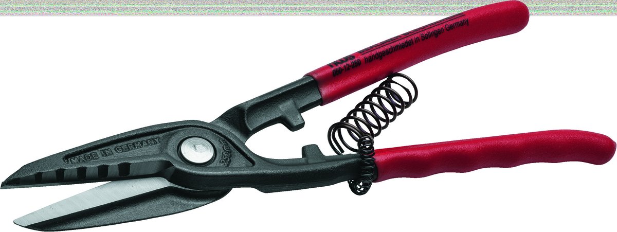 Ножницы по металлу NWS 061L-12-250, фигурные, левый рез, 250 мм