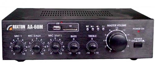 Микшер-усилитель Roxton AA-60М, 60Вт, 1 зона