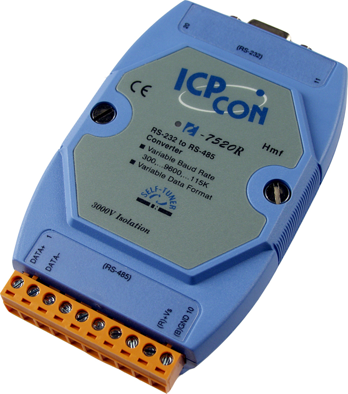 Преобразователь интерфейсов ICP DAS I-7520R CR, RS-232 в RS-485, изоляция