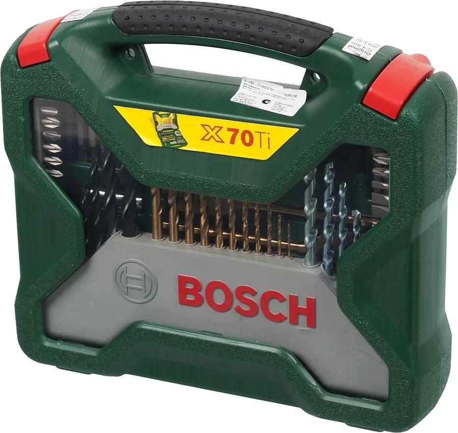 Набор бит и свёрл Bosch X-Line Titanium 2607019329, 70 предметов, 1/4"