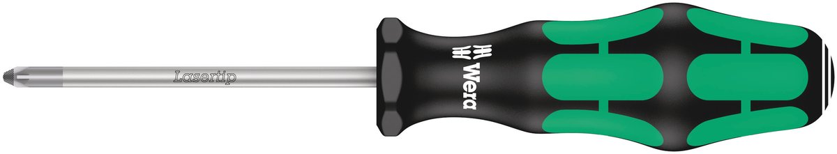 we-009310 Отвертка WERA 355 PZ, PZ2  длина  стержня  100мм []