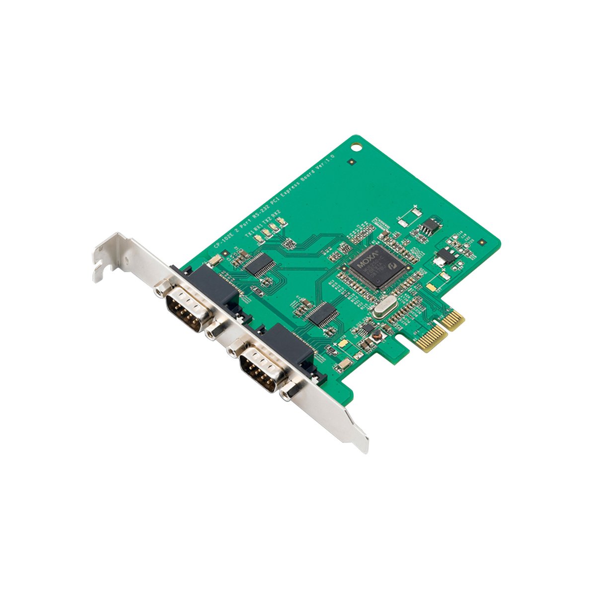 Плата MOXA CP-102E, 2×RS-232, PCI Express x1, DB9