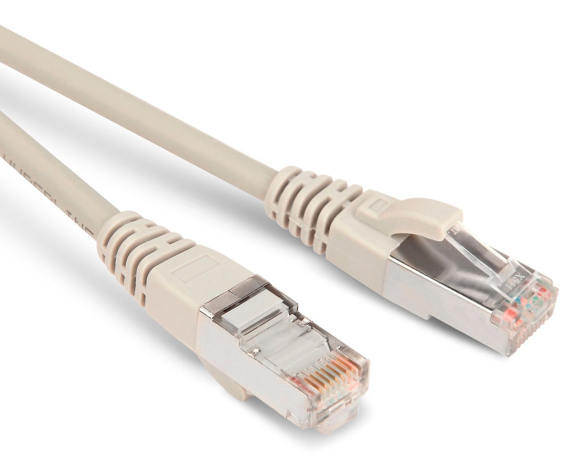 Патч-корд Hyperline PC-LPM-STP-RJ45-RJ45-C5E-5M-LSZH-GY, F/UTP кат.5E, 5 м, LSZH
