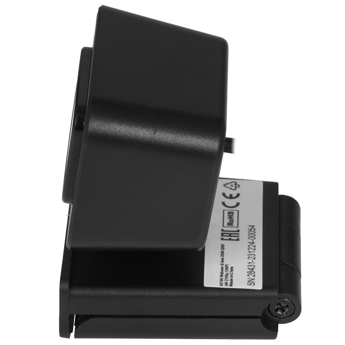 Веб-камера Defender G-Lens 2596, 12 Мп, 3840x2160, 30 к/с, USB Type-A