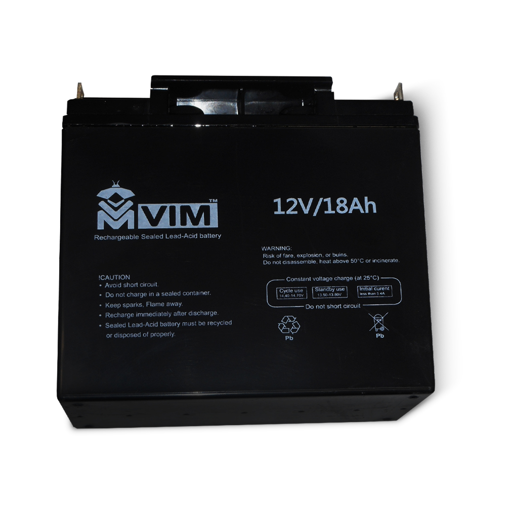 Аккумулятор VIM VM-BAT-12-18, 12В, 18А·ч, свинцово-кислотный