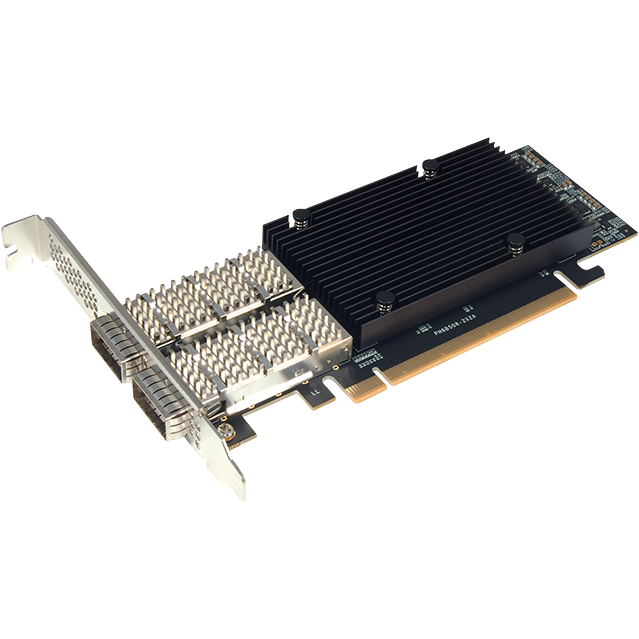 Сетевая карта/ Broadcom 2-Port 100G QSFP56 Network Adapter, BCM57508, PCI-E x16