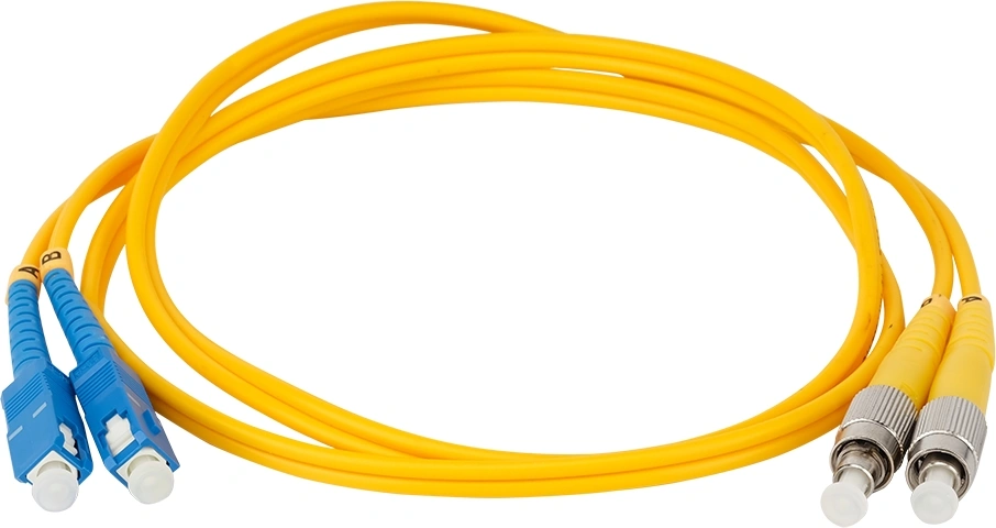 Патч-корд оптический LANMASTER TWT-2SC-2FC/SU-2.0, LC/APC—SC UPC, дуплекс, OS2, 2 м