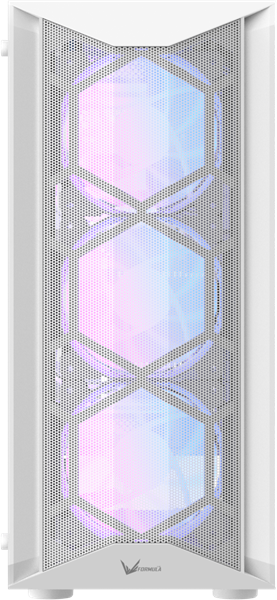 Корпус Formula V Air Power G1 White, Midi-Tower, ATX, 3×120 мм ARGB спереди, 1×120 мм ARGB сзади