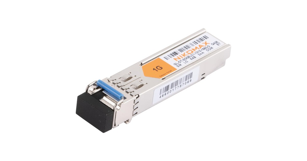 Трансивер SFP NIKOMAX GL-OT-SG08LC1-1310-1550-D, 1.25GbE, WDM, 3км, LC