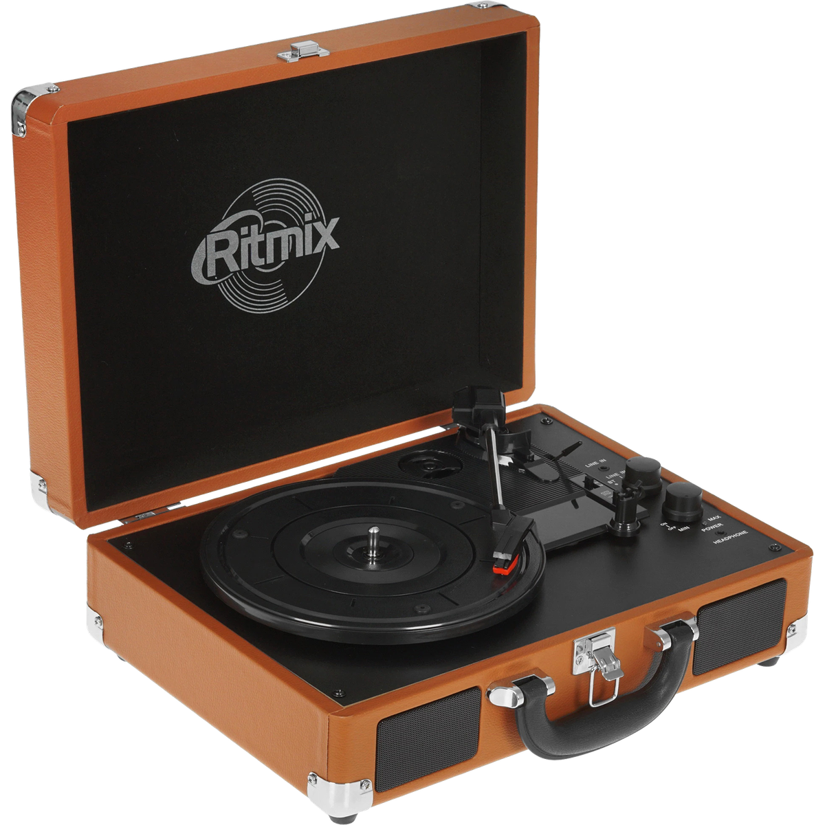 Проигрыватель для винила/ Виниловый проигрыватель RITMIX LP-160B Коричневый